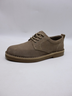 Półbuty męskie (40-45) B-601 BEIGE/SKÓRA