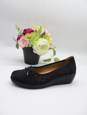 Półbuty damskie na koturnie (36-41) JD567 BLACK