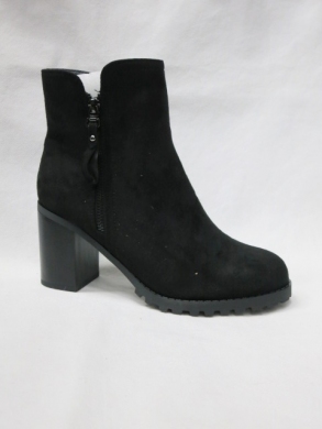 Botki damskie ocieplane na obcasie (36-41) X-335-2A1 BLACK