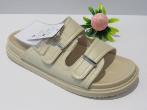 Klapki damskie na płaskim (36-41) ZYTX22039 BEIGE