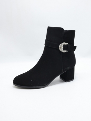 Botki damskie ocieplane na obcasie (36-41) B8257-1