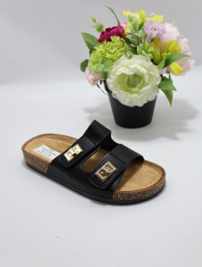 Klapki damskie na płaskim (36-41) JN1057 BLACK
