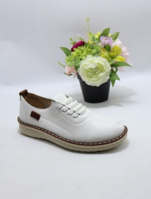 Półbuty damskie na płaskim (36-42) 25109-8 WHITE