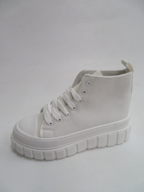 Trampki damskie na koturnie (36-41) 88-50 WHITE