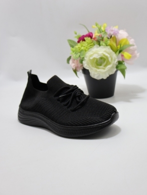 Buty sportowe damskie na płaskim (36-41) ABS-015 BLACK
