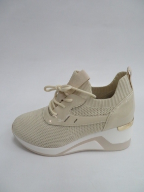 Sportowe Damskie na koturnie (36-41) 2112 BEIGE