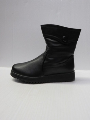 Botki damskie ocieplane na płaskim (36-41) A68-76 BLACK