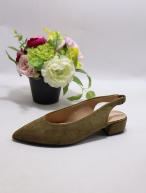 Sandały damskie na obcasie (36-41) B-716 GREEN