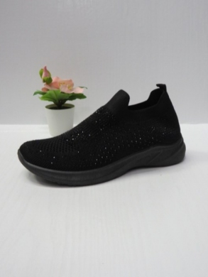 Buty sportowe damskie na płaskim (36-41) 12-07 BLACK