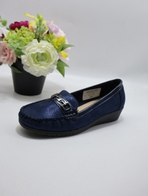 Mokasyny damskie na koturnie (36-41) J-159 BLUE