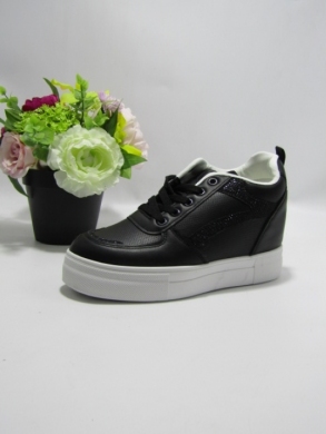 Buty sportowe damskie na koturnie (36-41) 85-938 BLACK