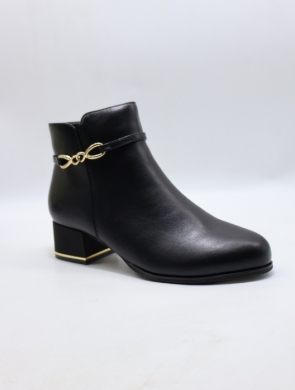 Botki damskie ocieplane na obcasie (36-41) AXHX-26 BLACK