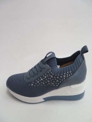 Buty sportowe damskie na koturnie (36-41) HQ258 BLUE