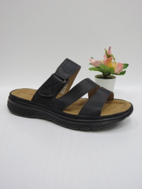 Klapki damskie na płaskim (36-41) 92052-1 BLACK