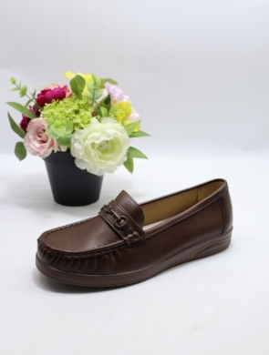 Mokasyny damskie na płaskim (36-41) 7851 BROWN