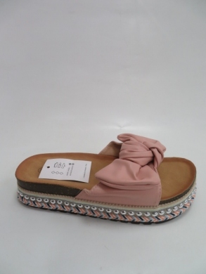 Klapki damskie na płaskim (36-41) 2305-6 PINK