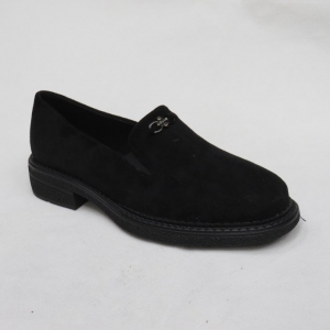 Mokasyny damskie na płaskim (36-41) 3221C BLACK