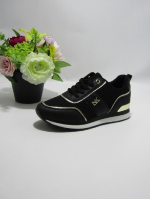 Buty sportowe damskie na płaskim (36-41) J-176 BLACK