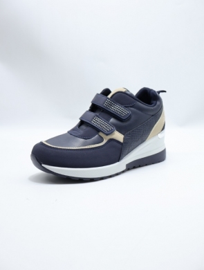 Buty sportowe damskie na koturnie (36-41) J-131 NAVY