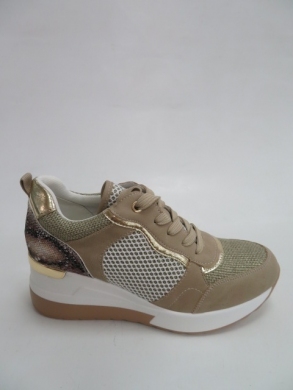 Sportowe Damskie na koturnie (36-41) HQ260 BEIGE