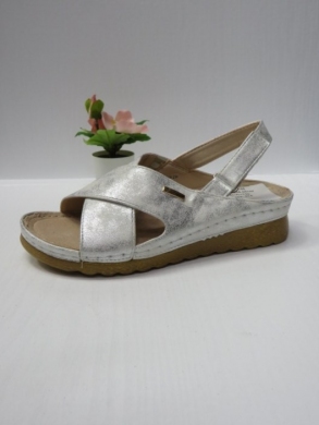 Sandały damskie na koturnie (36-41) 7AA234 SILVER
