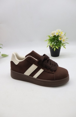 Buty sportowe damskie na płaskim (36-41) A123 BROWN