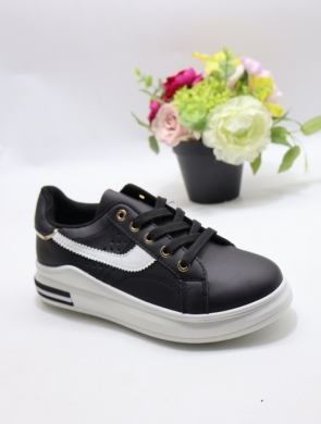 Buty sportowe damskie na płaskim (36-41) DD342 BLACK