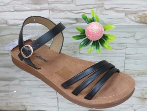 Sandały damskie na płaskim (36-41) W2855 BLACK