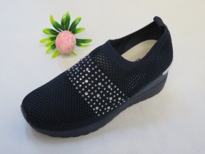 Półbuty damskie na koturnie (36-41) 0589 NAVY