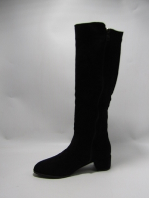 Kozaki damskie ocieplane na obcasie (36-41) H8372-1 BLACK