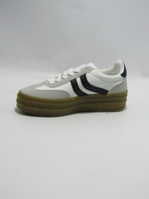 Buty sportowe damskie na płaskim (36-41) 6487 WHITE