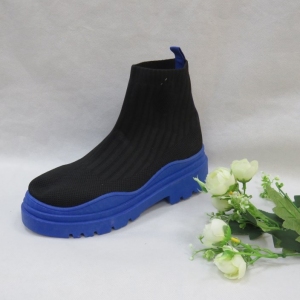 Botki damskie na płaskim (36-41) 222 BLUE
