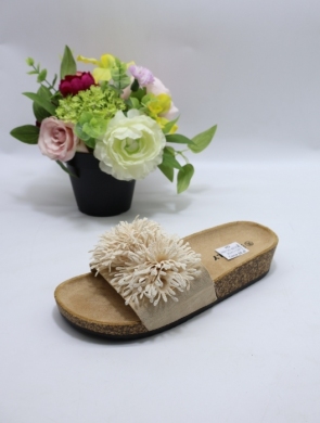 Klapki damskie na płaskim (36-41) RN125 BEIGE