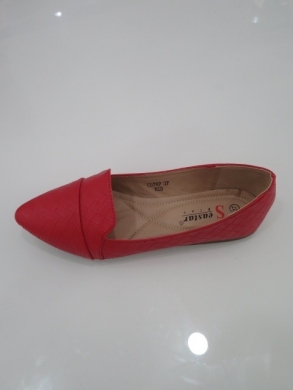 Baleriny damskie na płaskim (36-41) CD78 RED