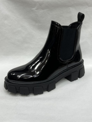 Botki damskie na płaskim (36-41) HBL-2 BLACK/PETA