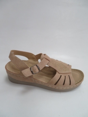 Sandały damskie na koturnie (36-41) 2816-6 APRICOT