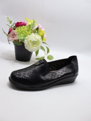 Półbuty damskie na koturnie (39-43) DTB3-01 BLACK