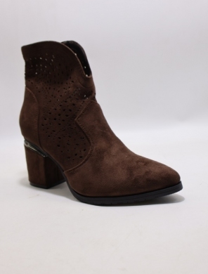 Botki damskie na obcasie (36-41) H252-6 BROWN