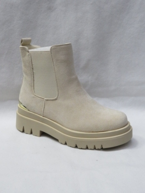 Botki damskie ocieplane na płaskim (36-41) XJ-351 BEIGE