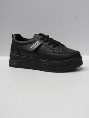 Buty sportowe damskie na płaskim (36-41) S136-21 BLACK