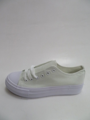 Trampki damskie na płaskim (36-41) XL33 WHITE