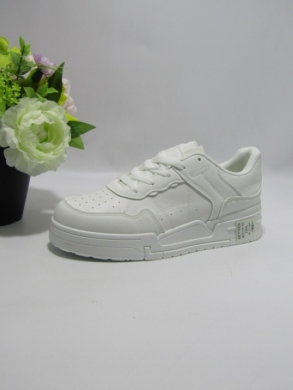 Buty sportowe damskie na płaskim (36-41) 36711-8 WHITE