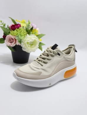 Buty sportowe damskie na płaskim (36-41) D900 BEIGE