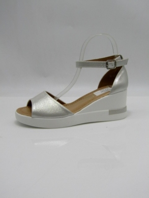 Sandały damskie na koturnie (36-41) YO-933 SILVER
