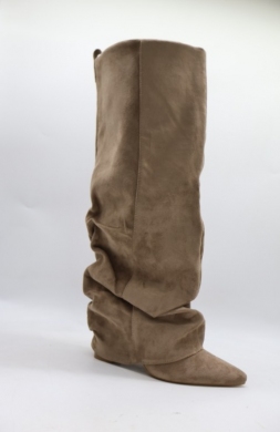 Kozaki damskie na obcasie (36-41) 2901A KHAKI