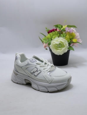 Buty sportowe damskie na płaskim (36-41) CC157 WHITE