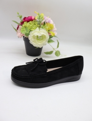 Mokasyny damskie na płaskim (36-41) 3102 BLACK