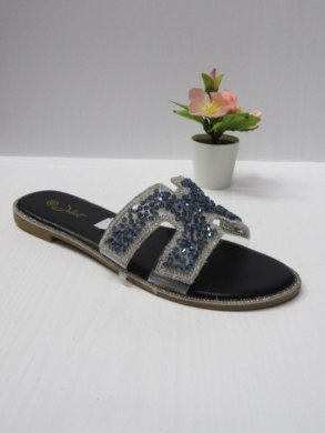 Klapki damskie na płaskim (36-41) M-11 BLACK