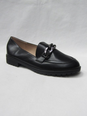 Mokasyny damskie na płaskim (36-41) W-193 BLACK