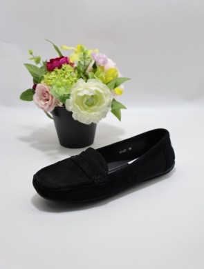 Mokasyny damskie na płaskim (36-41) RQ-22 BLACK